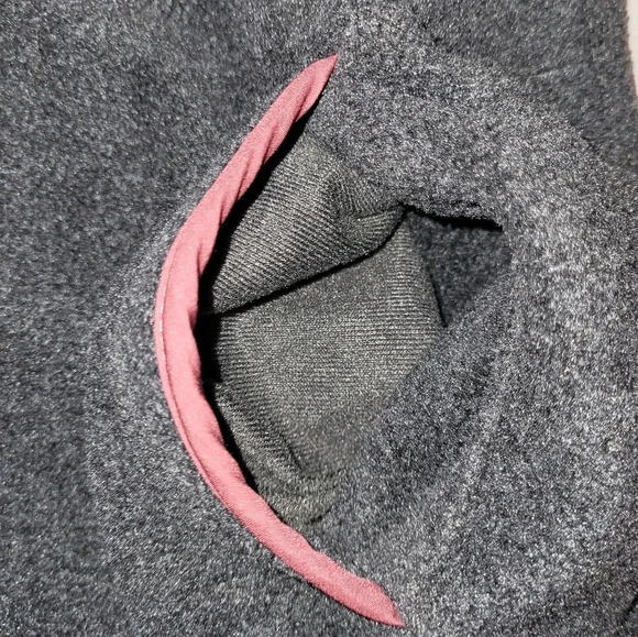 Simply Southern Pink Gray Medium Pile‎ Fleece Quarter Zip Pockets Size Medium - Picture 4 of 7